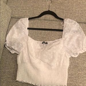 White Crop Top